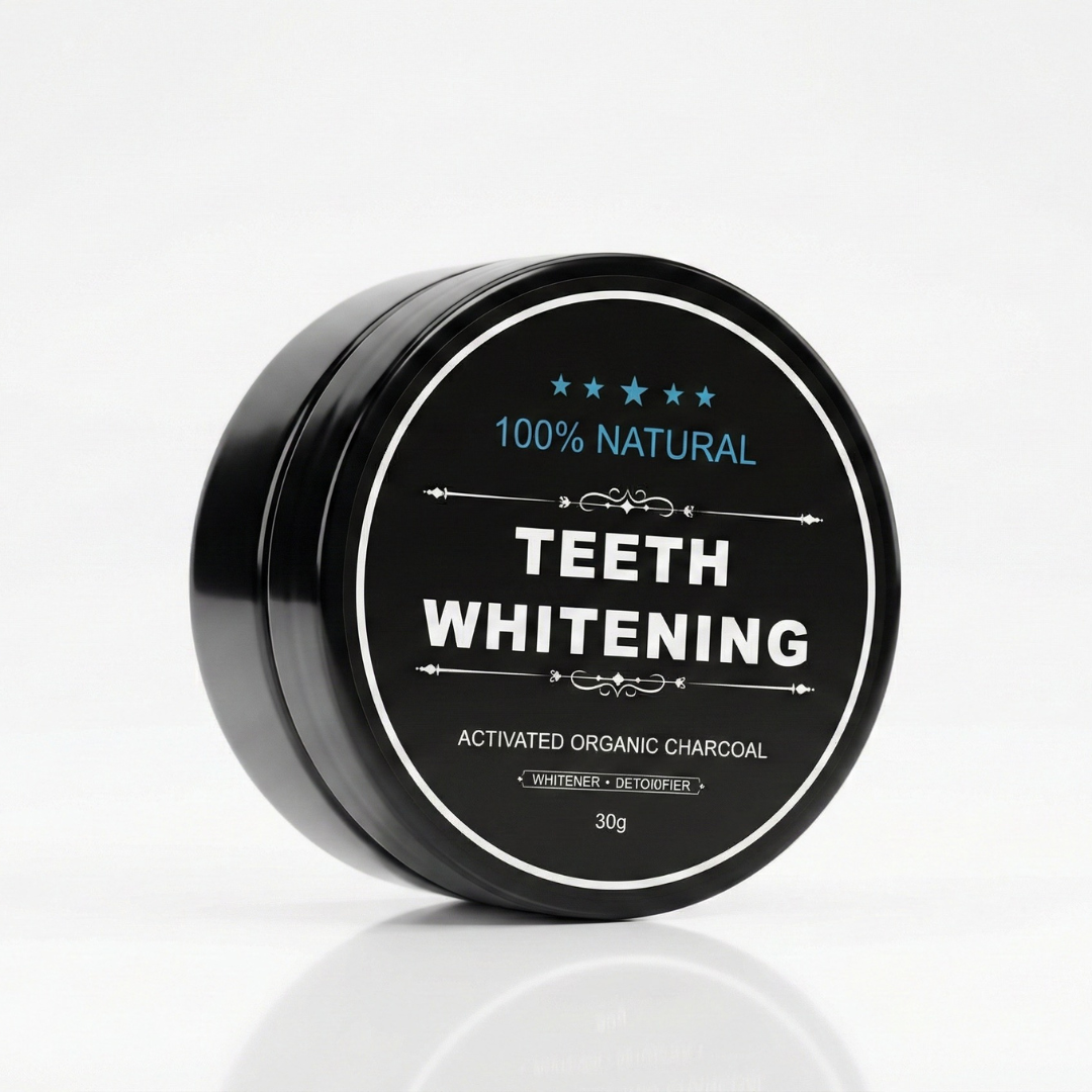 Blanqueador con carbón activo vegano + cepillo de bambú